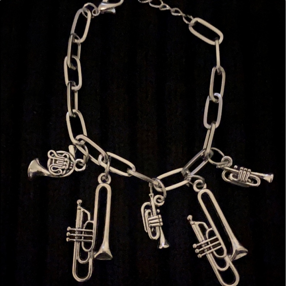 Link Bracelet with Charms